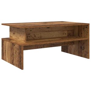vidaXL Table basse Bois ancien 90 x 55 x 42 5 cm Bois d'ingénierie