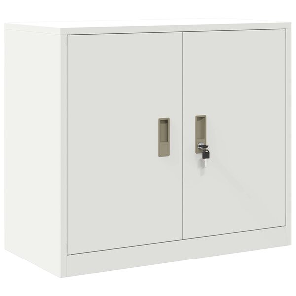 vidaXL Armoire de rangement Blanc 80 x 40 x 70 cm Acier