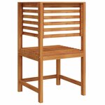 vidaXL Chaise d'angle en acacia massif pour le jardin