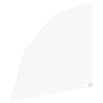 vidaXL Écran de confidentialité pour balcon Blanc 210 x 210 cm tissu