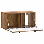 vidaXL Meuble TV mural Bois ancien 59 5 x 31 x 30 cm Bois d'ingénierie