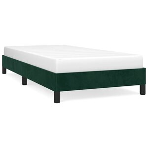 vidaXL Cadre de lit sans matelas vert foncé 80x200 cm velours