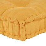 vidaXL Coussin de canapé sur palette Jaune tissu
