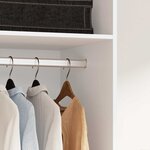 vidaXL Garde-robe Blanc 50x50x200 cm Bois d'ingénierie