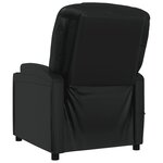 vidaXL Fauteuil électrique de massage Noir Similicuir