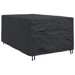 vidaXL Housse pour mobilier d'extérieur Noir 143 x 225 x 90 cm 210D