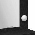 vidaXL Table de Toilette Chêne noir 50 x 41 x 135 cm Bois d'ingénierie