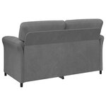 vidaXL Sofa 2 places Gris foncé 158 x 83 x 95 cm Velours