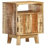 vidaXL Table de chevet 40x30x50 cm Bois de manguier brut