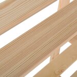 vidaXL Étagère de stockage 3 niveaux 60x28 5x90 cm Bois de pin massif