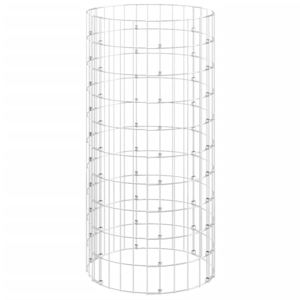 vidaXL Composteur de jardin Ø50x100 cm Acier galvanisé