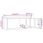 vidaXL Classeur anthracite 90x40x40 cm acier