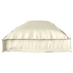 vidaXL Coussins de palette pour banc 2 Pièces Crème 150x40x8 cm Tissu Oxford