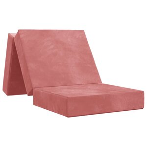 vidaXL Canapé-lit pliable 75 x 67 x 45 cm Rose