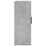 vidaXL Armoires murales 2 Pièces gris béton 69 5x34x90 cm