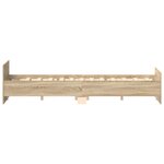 vidaXL Cadre de lit sans matelas chêne sonoma 150x200 cm