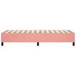 vidaXL Cadre de lit Rose 90x190 cm Velours