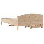 vidaXL Cadre de lit sans matelas 120x190 cm bois de pin massif