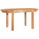 vidaXL Salon de jardin 3 Pièces en forme de banane Bois de teck solide