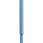 vidaXL Tente de réception pliable avec 3 parois 280x410x315 cm Acier Blanc