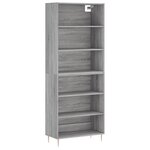 vidaXL Buffet sonoma gris 69 5x32 5x180 cm bois d'ingénierie