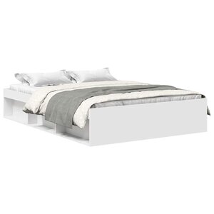 vidaXL Cadre de lit sans matelas blanc 150x200 cm