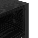 vidaXL Bureau Chêne noir 100 x 50 x 75 cm Bois d'ingénierie