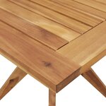 vidaXL Ensemble à manger de jardin 3 Pièces Bois d'acacia solide