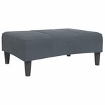 vidaXL Repose-pied gris foncé 77x55x31 cm velours