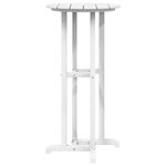 vidaXL Ensemble de bar de jardin 3 Pièces Blanc HDPE
