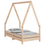 vidaXL Cadre de lit pour enfant 70x140 cm bois de pin massif
