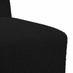 vidaXL Unité de Sofa Modulaire Sans Accoudoirs 2 Pièces Noir