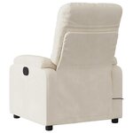 vidaXL Fauteuil inclinable de massage électrique beige