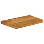 vidaXL Dessus de table à bord vivant 50x40x3 8 cm bois massif manguier