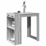 vidaXL Table de bar sonoma gris 102x70x103 5 cm bois d'ingénierie