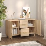 vidaXL Buffet chêne sonoma 100x36x60 cm bois d'ingénierie