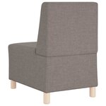 vidaXL Unité de Sofa Modulaire Sans Accoudoirs 3 Pièces Taupe