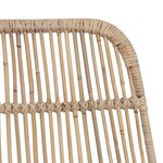 vidaXL Tabouret de bar 2 Pièces Naturel 44 x 55 x 109 cm Rattan et Acier