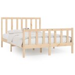 vidaXL Cadre de lit sans matelas 160x200 cm bois massif
