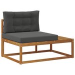 vidaXL Ensemble de canapés d'extérieur Naturel et Anthracite