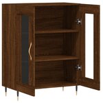 vidaXL Buffet chêne marron 69 5x34x90 cm bois d'ingénierie