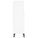 vidaXL Armoire de salle de bain blanc 30x30x100 cm bois d'ingénierie