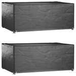 vidaXL Housses salon de jardin2Pièces 8œillets 180x122x75cm rectangulaire