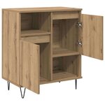 vidaXL Buffets 2 Pièces chêne artisanal 120 x 35 x 70 cm