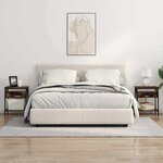 vidaXL Cabinet de chevet Chêne fumé 38 x 30 x 48 cm Bois d'ingénierie