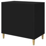 vidaXL Maison pour chat Noir 72 x 42.5 x 70 cm Bois d'ingénierie