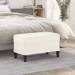 vidaXL Banc Crème 70x35x41 cm Similicuir