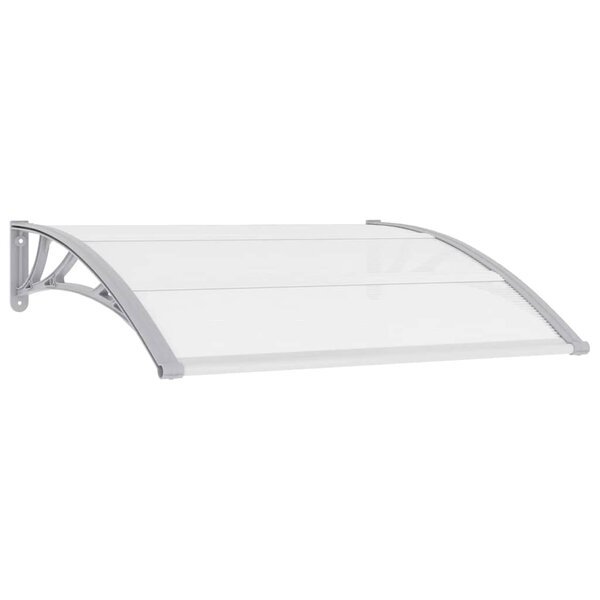 vidaXL Auvent de porte Gris 120 x 100 cm PC