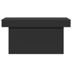 vidaXL Table basse noir 100x55x40 cm bois d'ingénierie