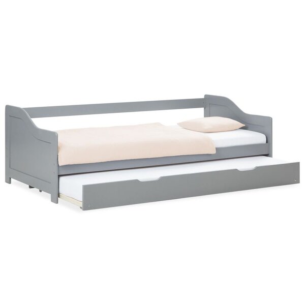 Lit gigogne 90x200 cm - couleur gris
